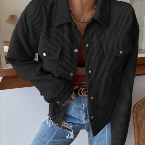 Black corduroy jacket - Picture 3 of 7